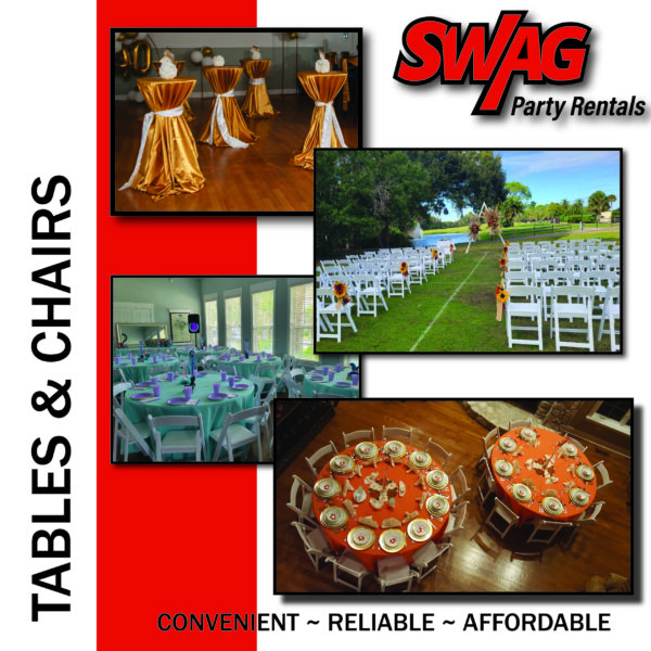 Table and Chairs Rentals